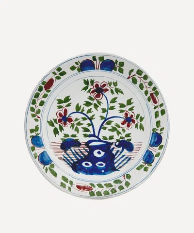Astier De Villatte English Delft Bouquet Dinner Plate