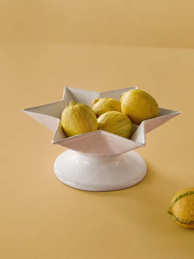 Astier De Villatte Etoile Hand-glazed Ceramic Stand In White