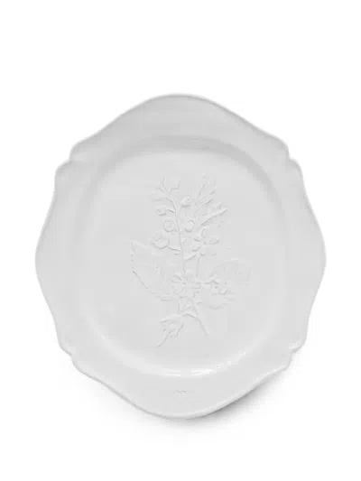 Astier De Villatte Fleurs Dinner Plate In White