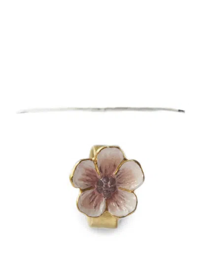Astier De Villatte Flower-detail Ring-handle Mug In Multi
