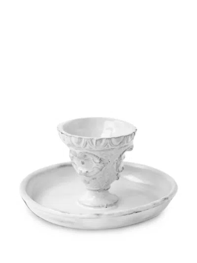 Astier De Villatte Fontaine Ornamental Incense Holder In White