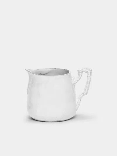 Astier De Villatte Kiwi Hand-glazed Ceramic Creamer  Abask Luxury Gift In White