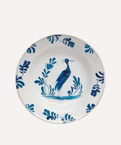 Astier De Villatte Lambeth Standing Heron Soup Plate