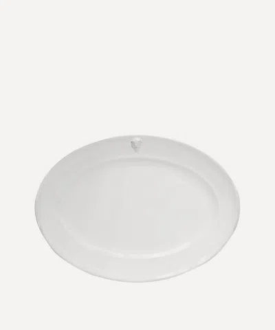 Astier De Villatte Large Oval Alexandre Platter In White