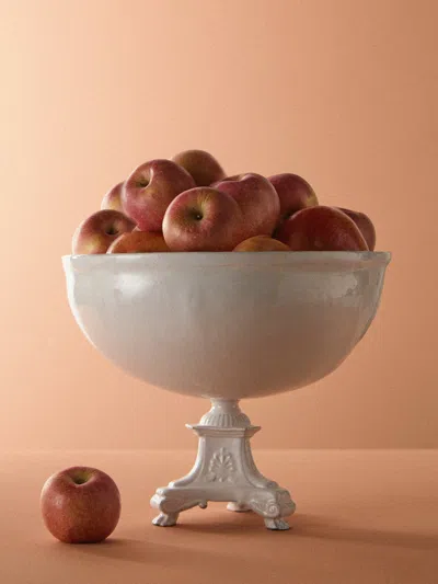 Astier De Villatte Lion Hand-glazed Ceramic Large Stand In Red