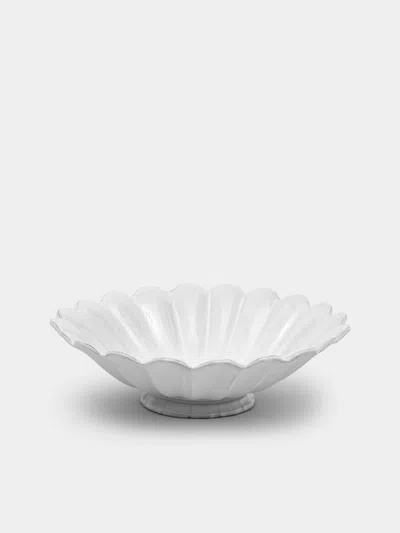 Astier De Villatte Marguerite Hand-glazed Ceramic Large Fruit Bowl In White