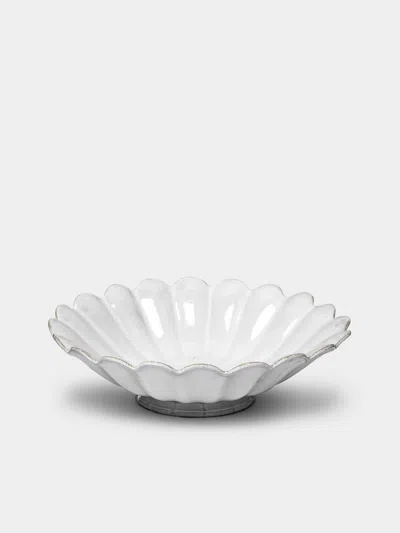 Astier De Villatte Marguerite Hand-glazed Ceramic Large Fruit Bowl  Abask Luxury Gift In White