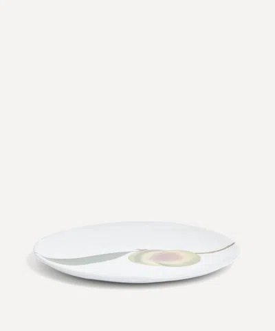 Astier De Villatte Medium Peach Plate In White