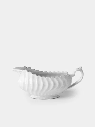 Astier De Villatte Peggy Hand-glazed Ceramic Sauce Boat In White