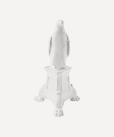 Astier De Villatte Penguin Monument Incense Holder In White