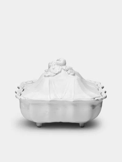 Astier De Villatte Régence Hand-glazed Ceramic Large Tureen  Abask Luxury Gift In White