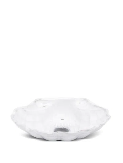 Astier De Villatte Shell Incense Holder (9cm X 9.5 Cm) In White