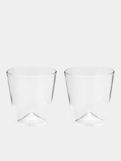 Astier De Villatte Simple Hand-blown Medium Tumbler (set Of 2) In Transparent