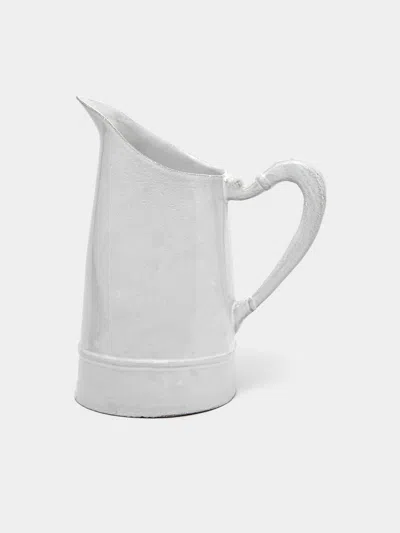 Astier De Villatte Simple Hand-glazed Ceramic Large Pitcher In White