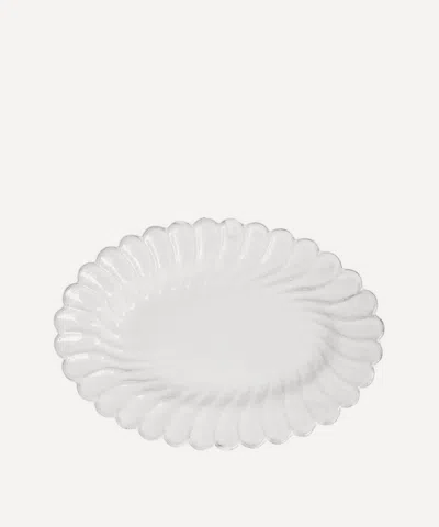 Astier De Villatte Small Peggy Platter In White