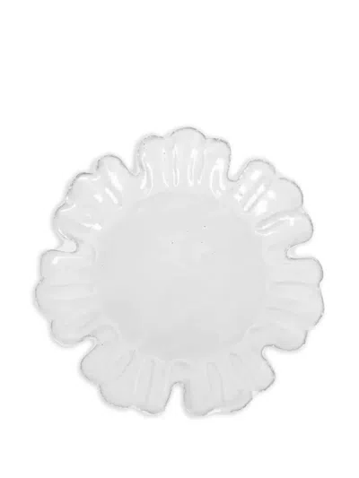 Astier De Villatte Small Petalled Chou Plate In White