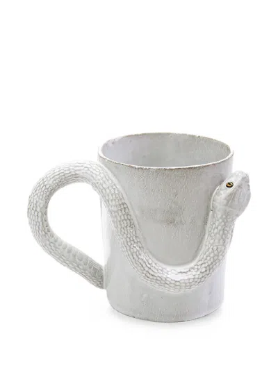 Astier De Villatte Snake-handle Ceramic Mug In Multi