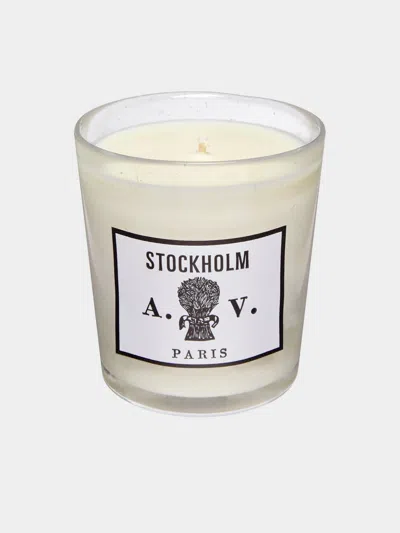 Astier De Villatte Stockholm Scented Candle  Abask Luxury Gift In White