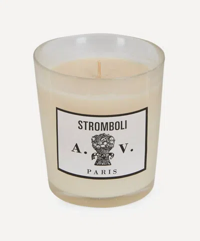 Astier De Villatte Stromboli Glass Scented Candle 260g In White