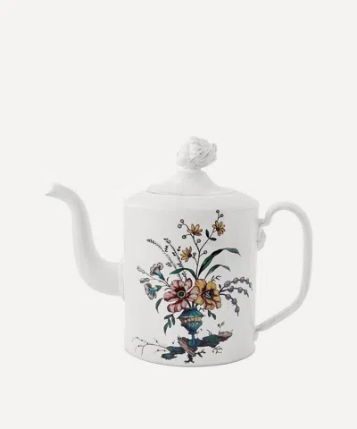 Astier De Villatte Trumpetvine Teapot In White