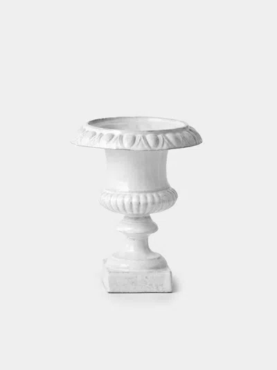 Astier De Villatte Villa Médicis Hand-glazed Ceramic Vase (8in/20cm) In White