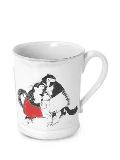Astier De Villatte X Grace Coddington Blanket And Jimi's Break Mug In White