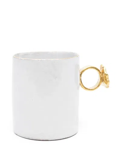 Astier De Villatte X Serena Carone Four-leaf Clover Ring Mug