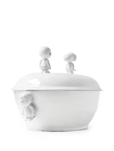 Astier De Villatte X Snoopy Ceramic Tureen In White