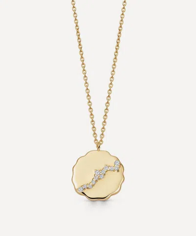 Astley Clarke 14ct Gold Asteri Diamond Pendant Necklace