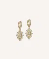 Astley Clarke 14ct Gold Atomic Diamond Drop Hoop Earrings