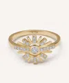 Astley Clarke 14ct Gold Atomic Diamond Ring