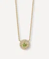 Astley Clarke 14ct Gold August Birthstone Peridot Pendant Necklace In Gold
