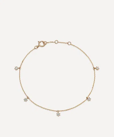 Astley Clarke 14ct Gold Diamond Station Bracelet