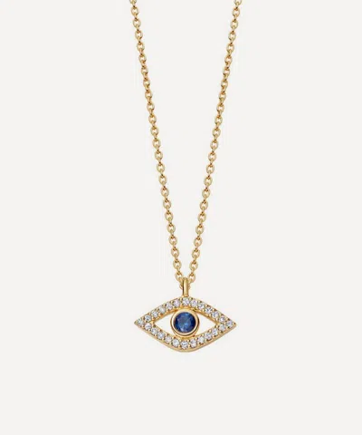 Astley Clarke 14ct Gold Icon Aura Evil Eye Pendant Necklace