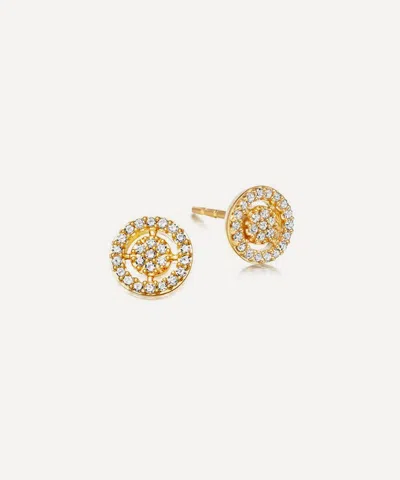 Astley Clarke 14ct Gold Icon Aura Stud Earrings