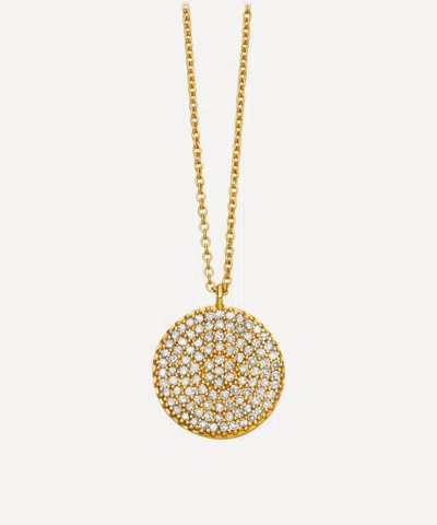 Astley Clarke 14ct Gold Icon Diamond Pendant Necklace
