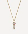 Astley Clarke 14ct Gold Interstellar Opal And Lab-grown Diamond Drop Necklace In Gold