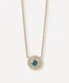 Astley Clarke 14ct Gold June Birthstone Alexandrite Pendant Necklace In Gold