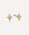 Astley Clarke 14ct Gold North Star Diamond Stud Earrings