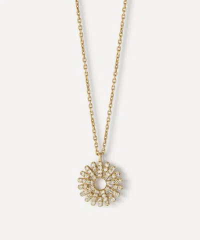 Astley Clarke 14ct Gold Rising Sun Pendant Necklace