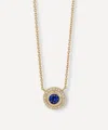 Astley Clarke 14ct Gold September Birthstone Sapphire Pendant Necklace In Gold