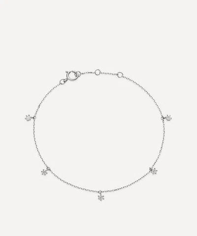 Astley Clarke 14ct White Gold Diamond Station Bracelet
