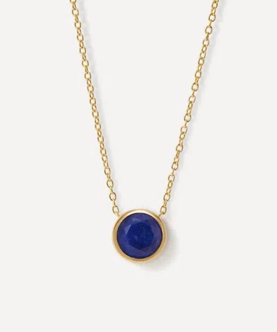 Astley Clarke 18ct Gold Plated Luna Lapis Pendant Necklace