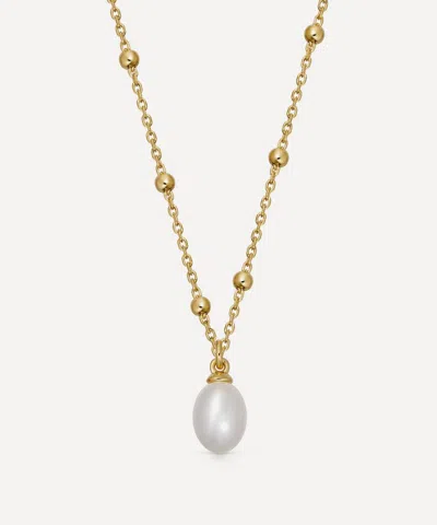 Astley Clarke 18ct Gold-plated Vermeil Silver Aurora Pearl Pendant Necklace