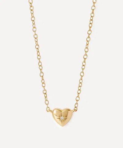 Astley Clarke 18ct Gold-plated Vermeil Silver Biography Mini Heart Pendant Necklace