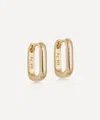Astley Clarke 18ct Gold-plated Vermeil Silver Celestial Small Oblong Huggie Hoop Earrings