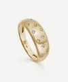 ASTLEY CLARKE ASTLEY CLARKE 18CT GOLD-PLATED VERMEIL SILVER CELESTIAL TINY STAR WIDE BAND RING