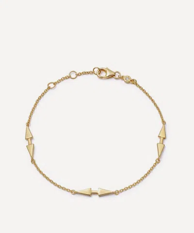 Astley Clarke 18ct Gold-plated Vermeil Silver Deco Arrow Station Bracelet