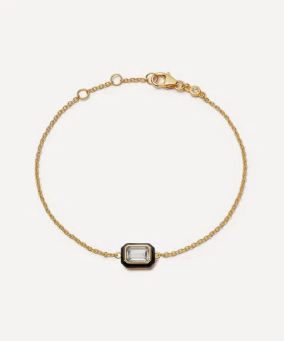 Astley Clarke 18ct Gold-plated Vermeil Silver Flare White Topaz Bracelet