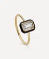 Astley Clarke 18ct Gold-plated Vermeil Silver Flare White Topaz Cocktail Ring